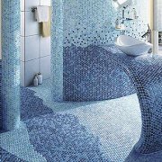 Types de finitions de salle de bain: sélection des matériaux