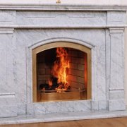 Doublure de cheminée en marbre: options de conception