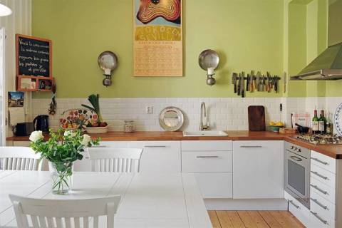 Choix compétent de couleurs de murs pour la cuisine